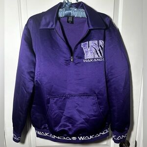 Marvel Black Panther Wakanda Purple Quarter-Zip Sweater BoxLunch